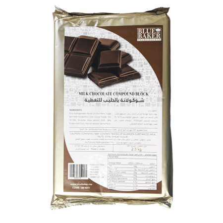 Blue Baker Ingredients Milk Chocolate Compound 2.5Kg