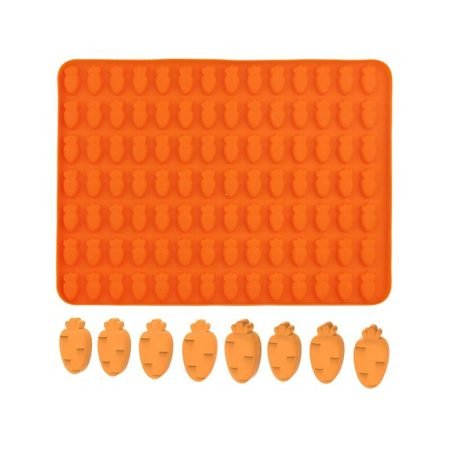 119 Cavity Mini Carrot Shaped Chocolate Jelly Candy Silicone Mould