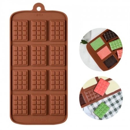 Mini Chocolate Bar Shaped Chocolate Silicone Mould