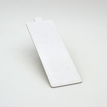 Mini Rectangle White Cake Pastry board (6.4cm X 10.3cm)