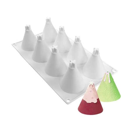 8 Cavity Mostsom Cone Geometric Resin Shaped Chocolate Silicone Mould