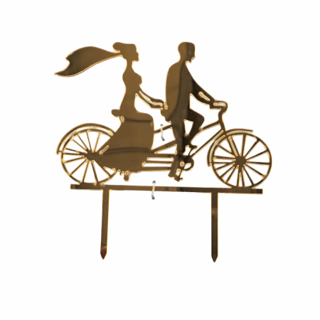 Mr and Mrs Wedding Cake Topper Version 5