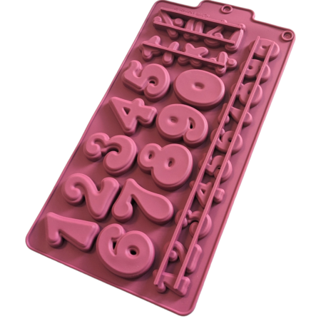 Numbers Shaped Chocolate Silicone Mould