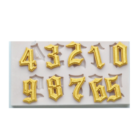 Numbers 3D Shape Silicone Fondant Mould