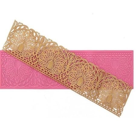 Peacock Cake Decorating Lace Mat Silicone Mould Version-10 1pc