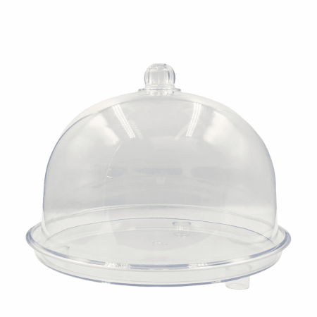 Cake Stand With Acrylic Dome (34cmx27cm)