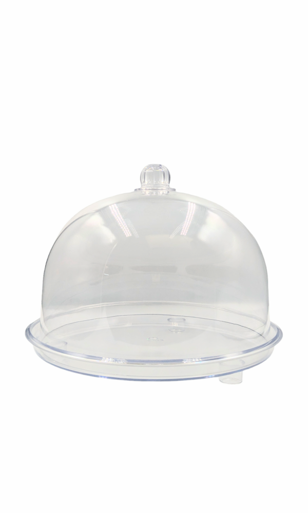 Cake Stand With Acrylic Dome (34cmx27cm)