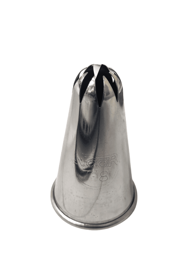 Piping Meringue Nozzle T-8 Closed Teeth