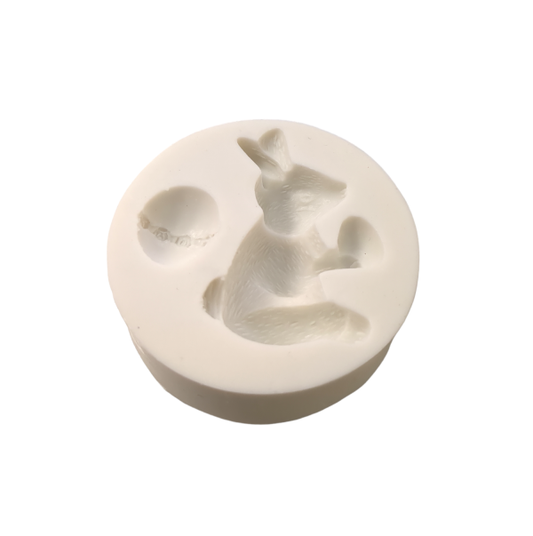 Rabbit Bunny Egg Shaped 3D Shape Silicone Fondant Mould - Image 2