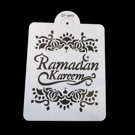 Ramadan Kareem Cake Lace Stencil