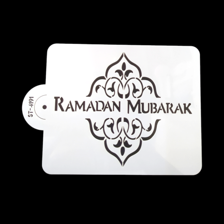 Ramadan Mubarak Cake Lace Stencil