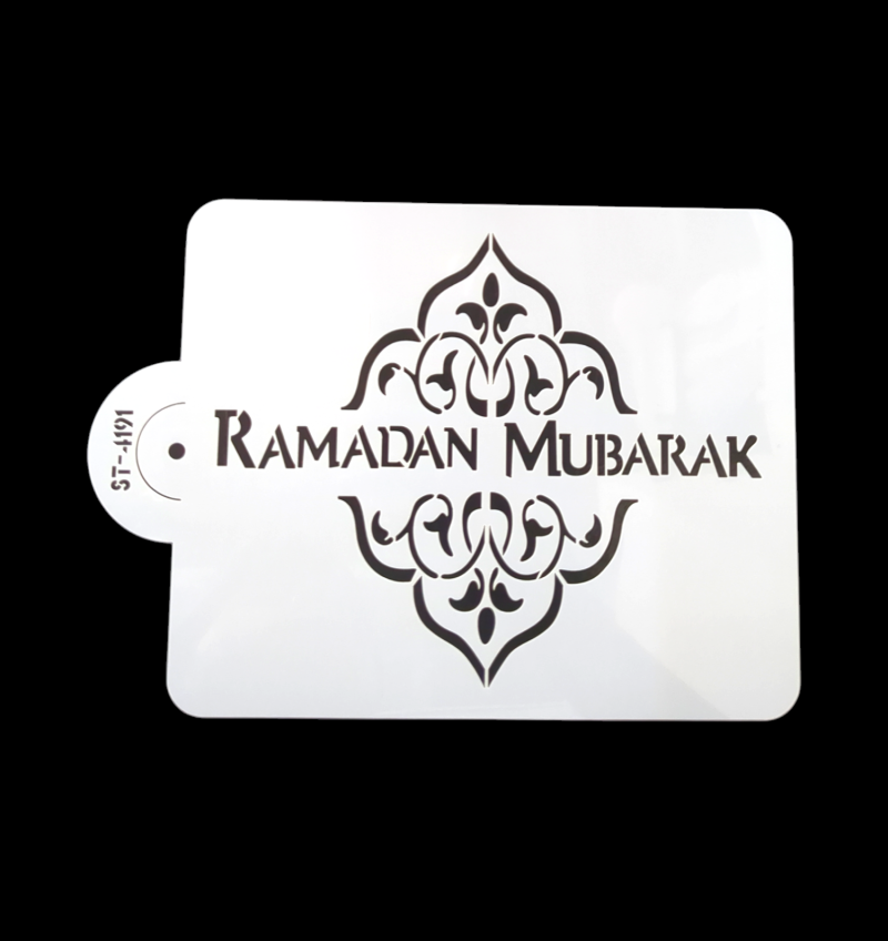 Ramadan Mubarak Cake Lace Stencil