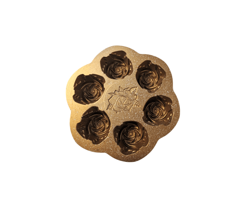 Rose Bud Mould - Gold(6 Cakelets) - Image 2