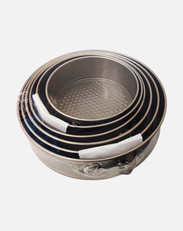 Springform Round Cake Tin with loose Base Set of 6pcs