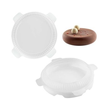 Round Stone Shaped Chocolate,Jelly,Mousse cake Silicone Mould