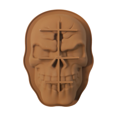 Scary Face Shaped Chocolate,Jelly,Mousse cake Silicone Mould Version-6