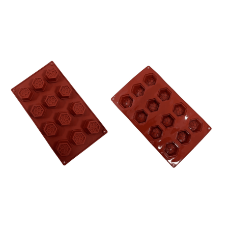 12 Cavity Pentagon Shape Silicone Mould