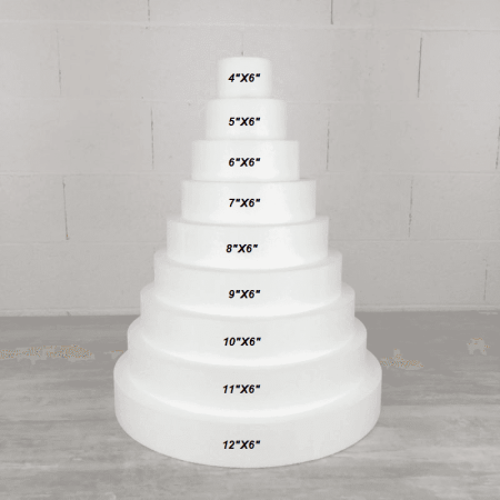 Styrofoam 6"(15cm) Height Cakes Dummy