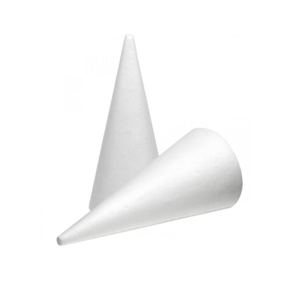 Cone Shape Styrofoams 50cm(H) X 24cm(B)