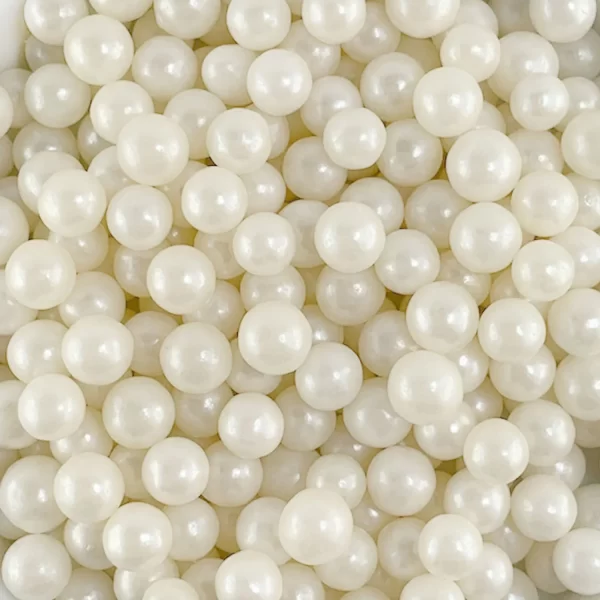 Sugarmill Pearl White Sprinkles 8mm