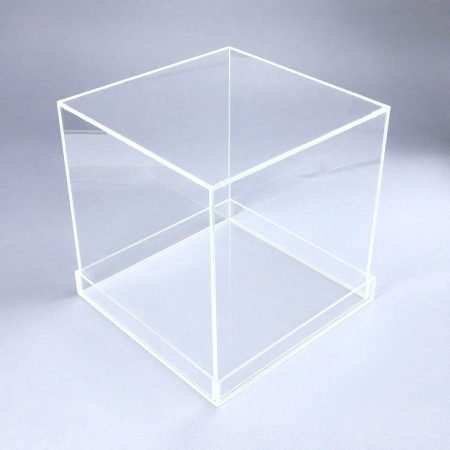 Tall Cake Box Hard Acrylic 36cm X 36cm X 36cm Transparent