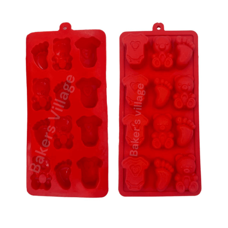 Teddy Bear 12 Cavity Silicone Mould