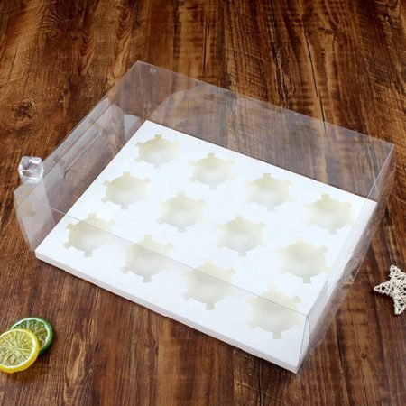 Transparent Cupcake Box 12 Holes