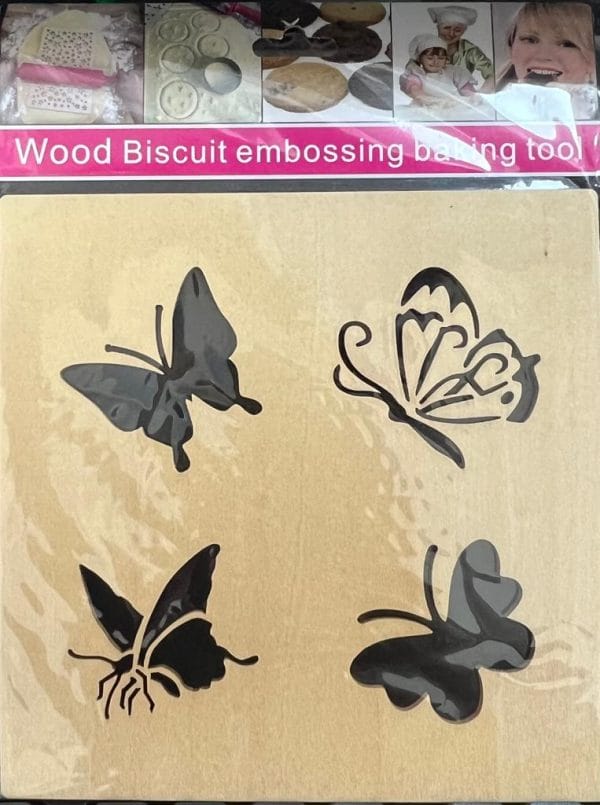 Butterfly Wooden Biscuit Embossing Tool