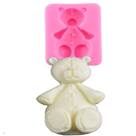 Teddy Bear Shape Silicone Fondant