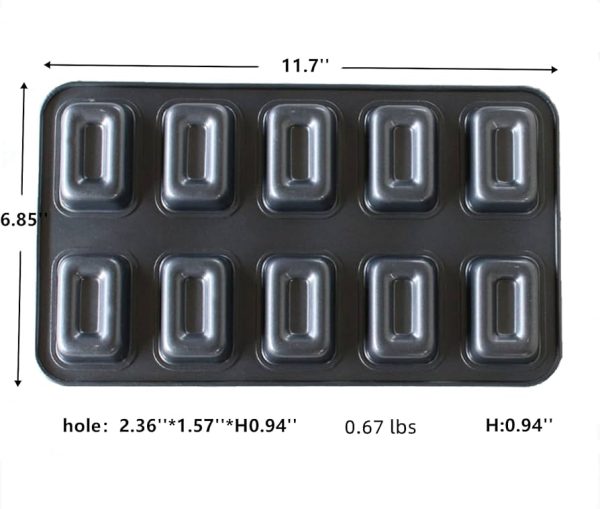 10 Cup Brownie Baking Tray - Image 2