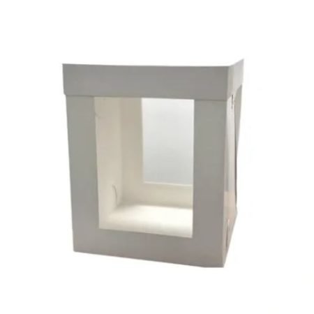 Tall Cake Box 21cm X 21cm X 31cm (Front & Back Window)