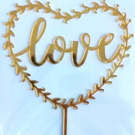 Valentine Cake Topper Love Heart