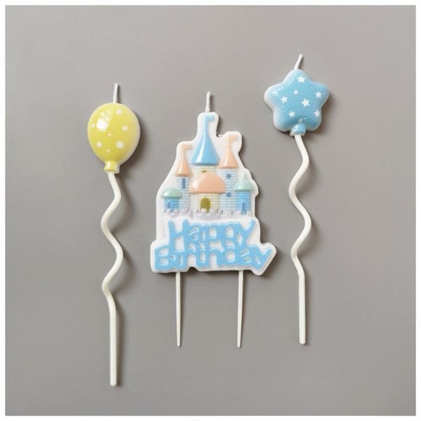 Castle Happy Birthday Candle Set | Fairy Tale Theme