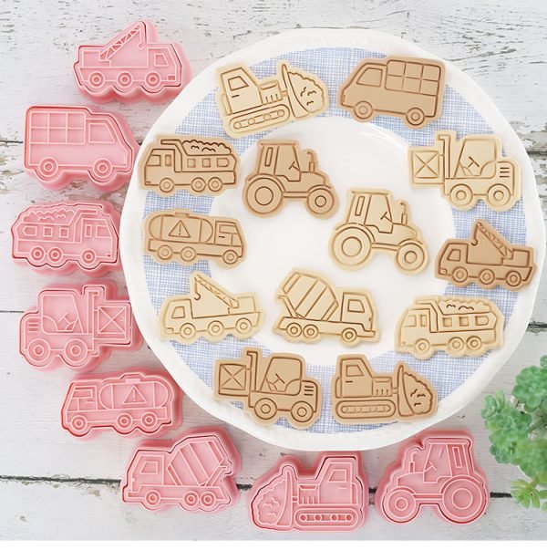 Construction Transport Mode Cookie Cutter Set 8pcs - Image 3
