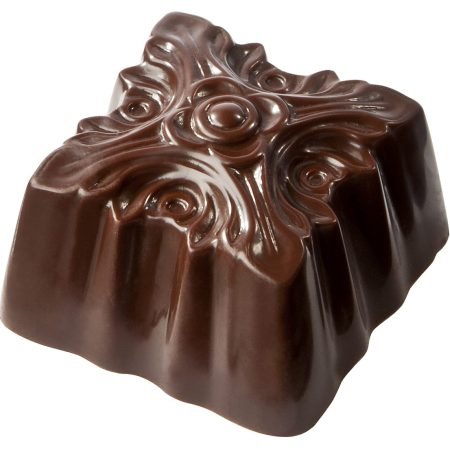 Chocolate World Polycarbonate Chocolate Mould Ornament Square CW1787