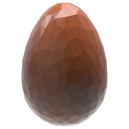 Chocolate World Polycarbonate Chocolate Mould Easter Egg Facet 33mm CW1891