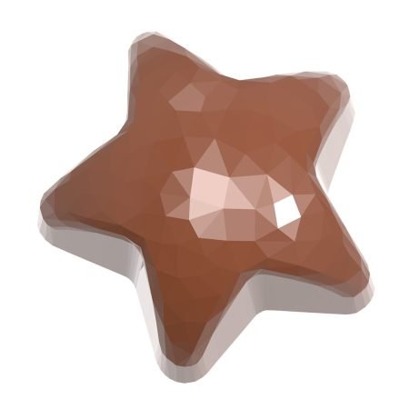 Chocolate World Polycarbonate Chocolate Mould Star Facet CW1922