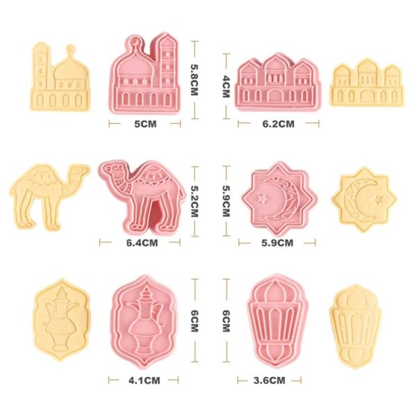 Eid Mubarak Cookie Cutter Set 8pcs - Image 3