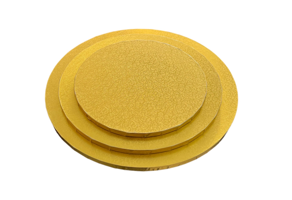 MDF Round Gold Cake Drum - Image 2