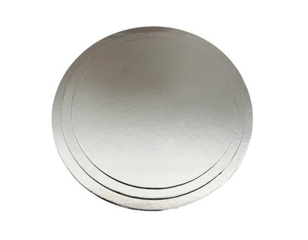 Round Silver Cake Boards