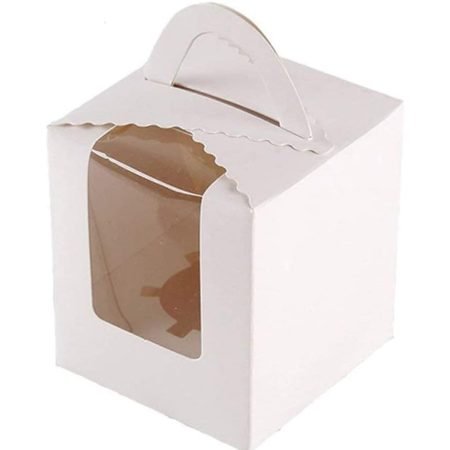 Cupcake Box Single Hole Height 11cms Width 9cms
