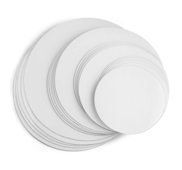 Round White Cake Boards