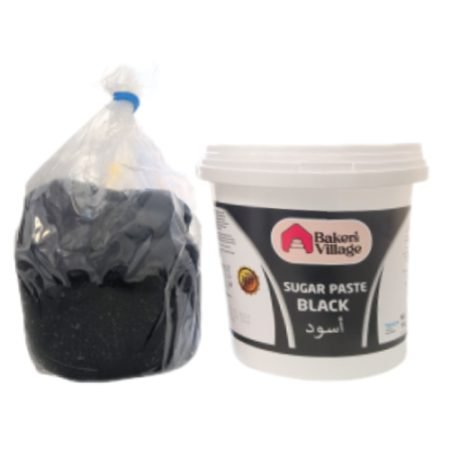Bakers Village Black Fondant Sugar Paste 1Kg