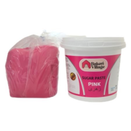 Bakers Village Pink Fondant Sugar Paste 1Kg
