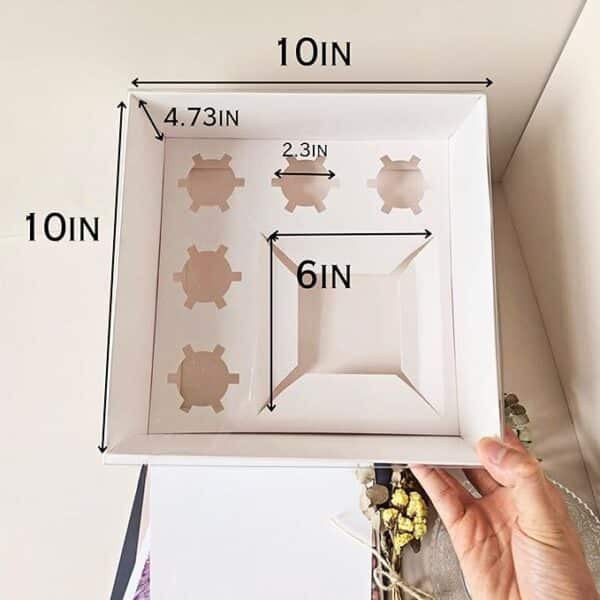 Bento cupcake box size