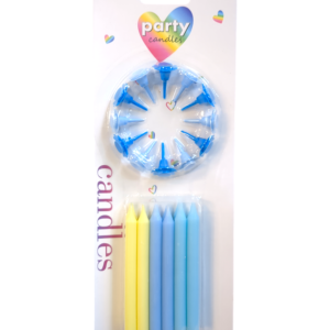 Blue Colour Theme birthday Candles