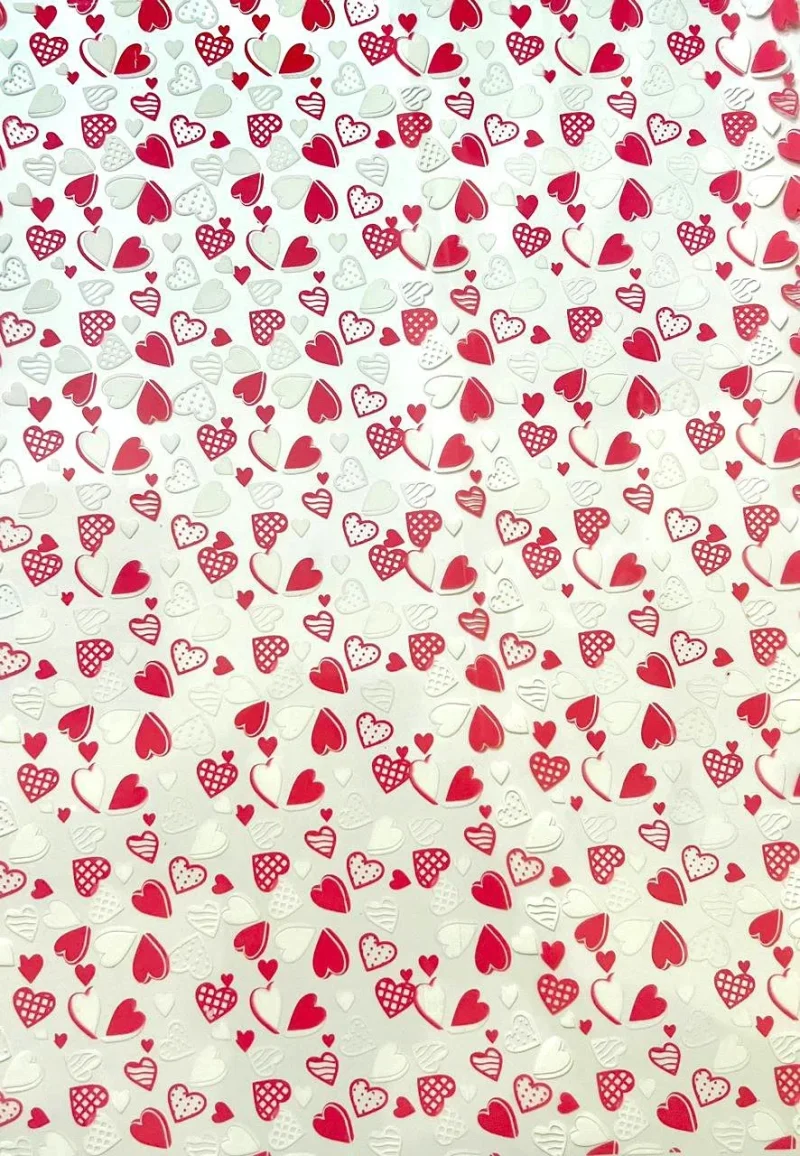 Chocolate Transfer Sheet A3 Heart Design