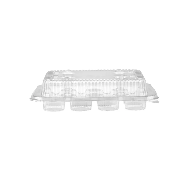 Clear Transparent Mini Muffin Cupcake Box 12 Holes