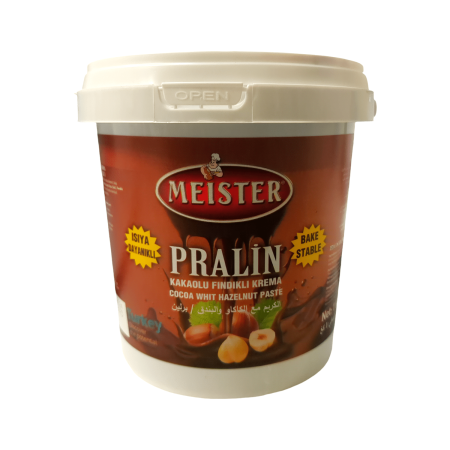 Meister Praline Cocoa White Hazelnut Paste Fillings 1kg