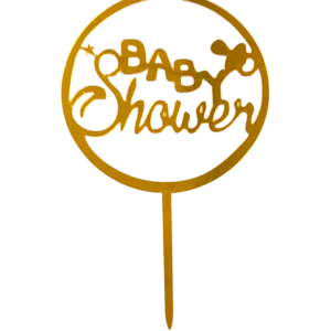 Gold Baby Shower Cake Topper